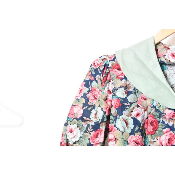 Vintage Maggie Breen Floral 80’sDress Cottagecore Trad Wife Size S READ - Picture 3 of 14